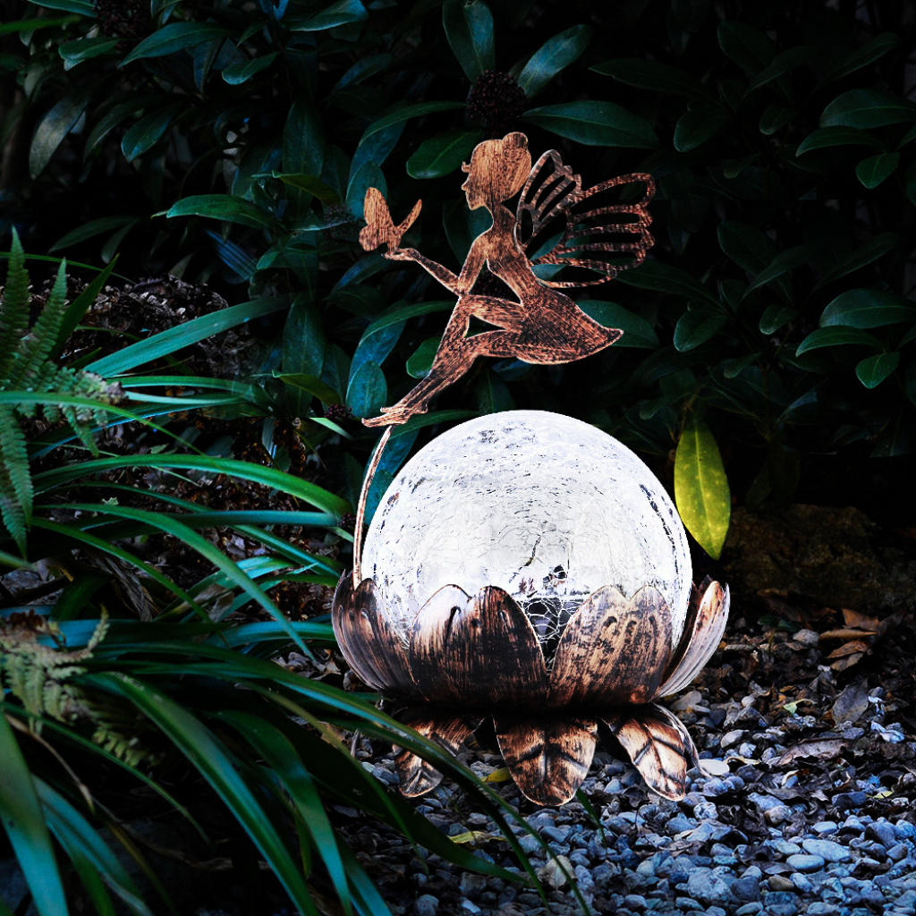 Lotus Flower with Fairy Solar Light