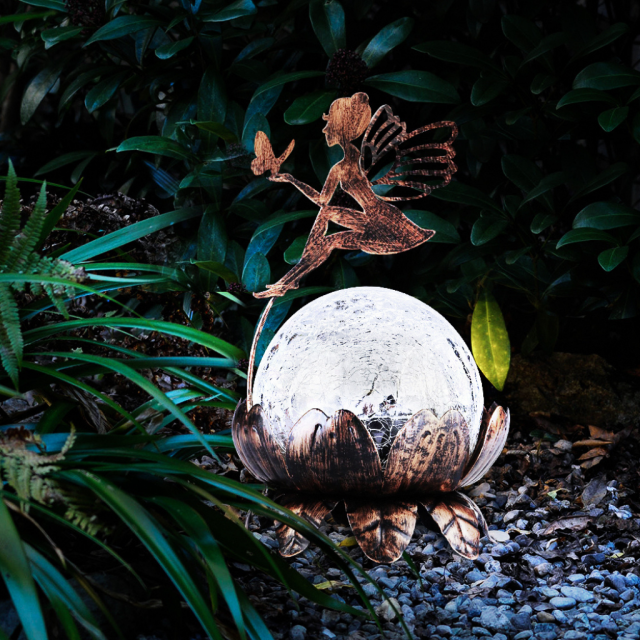 Lotus Flower with Fairy Solar Light