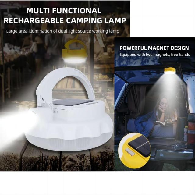 2 in 1 Solar Camping Lantern with Magnet