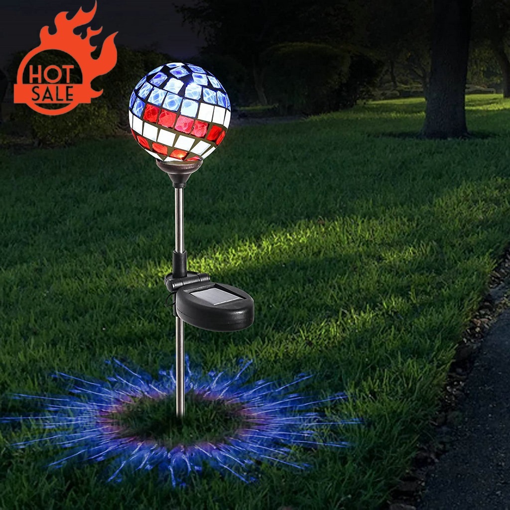 Mosaic Solar Stake Light