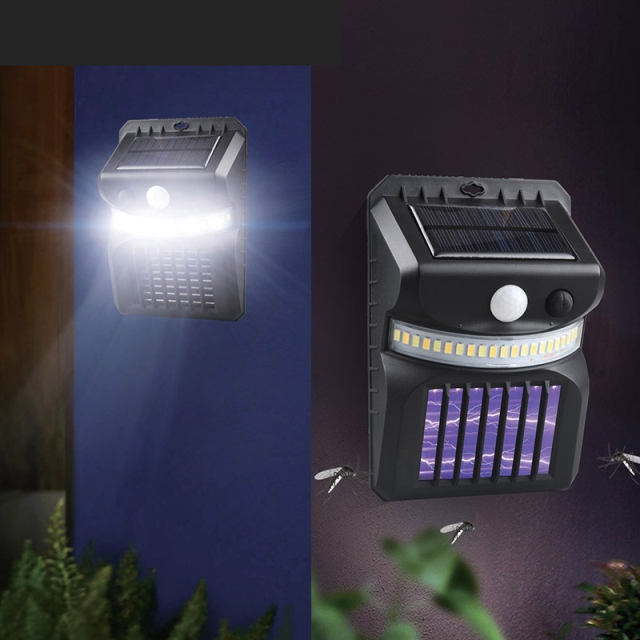 Solar Sensor Mosquito Killer Wall Lamp