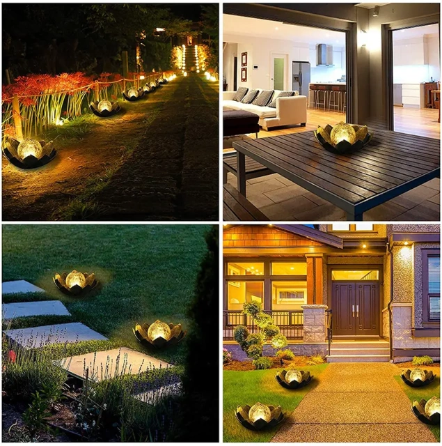 Solar Lotus Flower Light