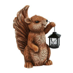 Solar Squirrel with Lantern Light(NOT SOLAR LAMP)