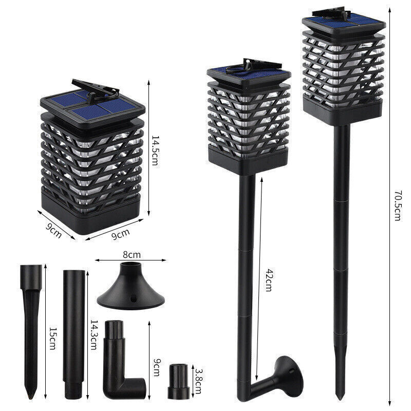 3 in 1 12LED Flame Solar Light
