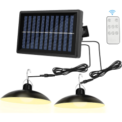 Double Head Solar Light with Remote Control