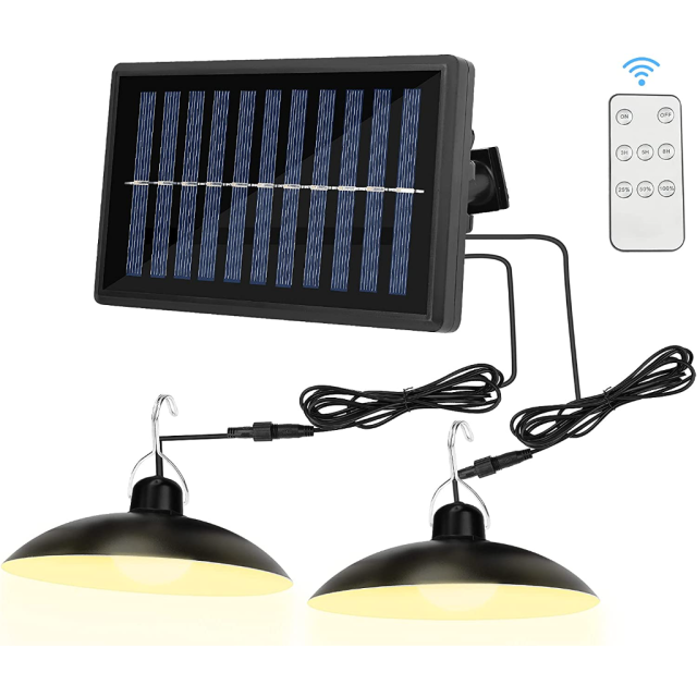 Double Head Solar Light with Remote Control