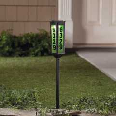 House Number Solar Stake Light