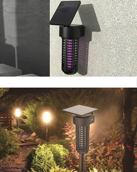Outdoor Rechargeable Solar Insect Killer Lamp