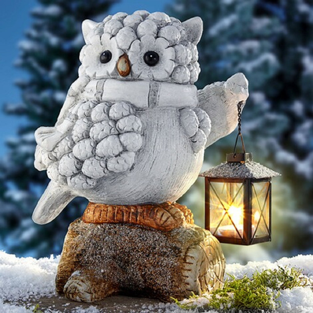 Solar Owl with Lantern Light