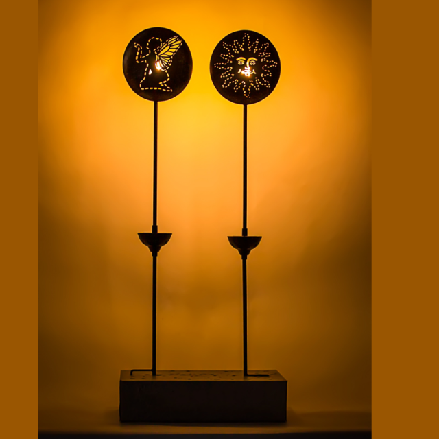 Decorative Metal Solar Stake Light