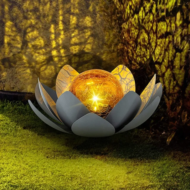 Solar Lotus Flower Light