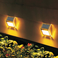 Pack of 2 Stainless Steel Solar Fence Lights