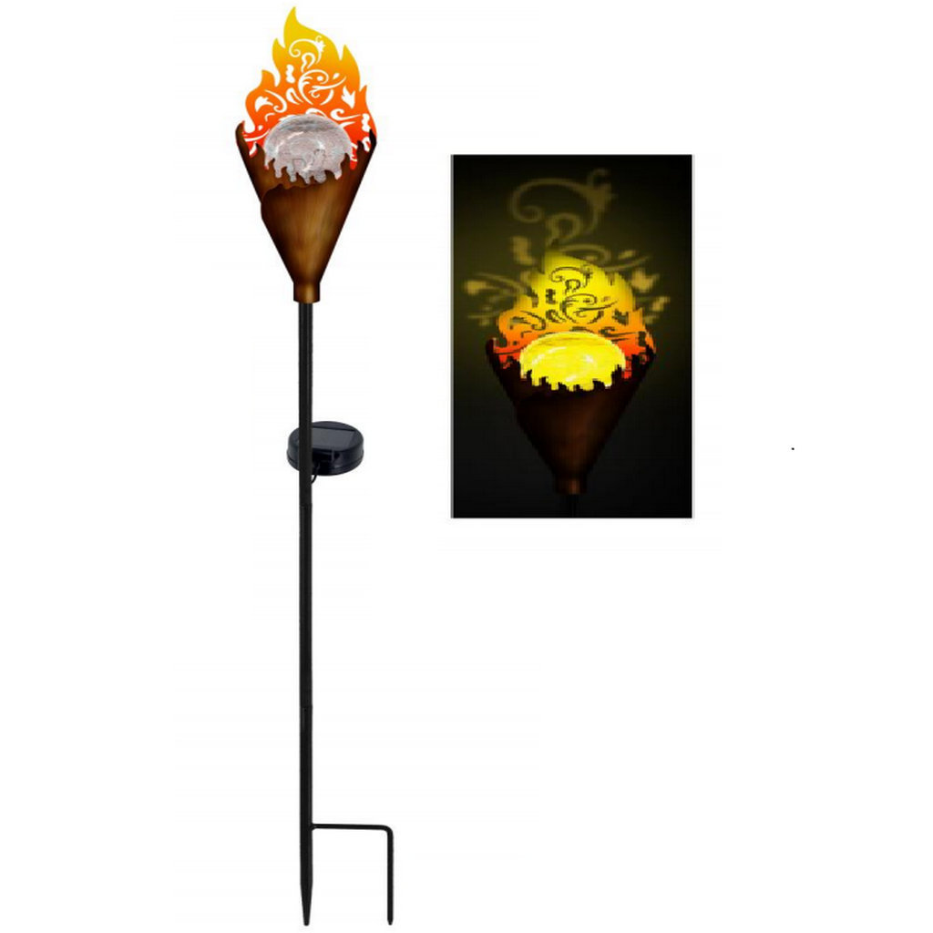 Solar Flame Stake Light