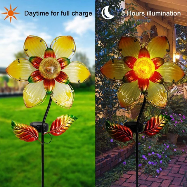 Solar Flower Stake Light