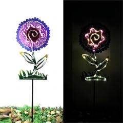 Solar Metal Flower Stake Light