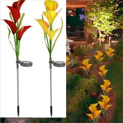 Calla Lily Solar Stake Light