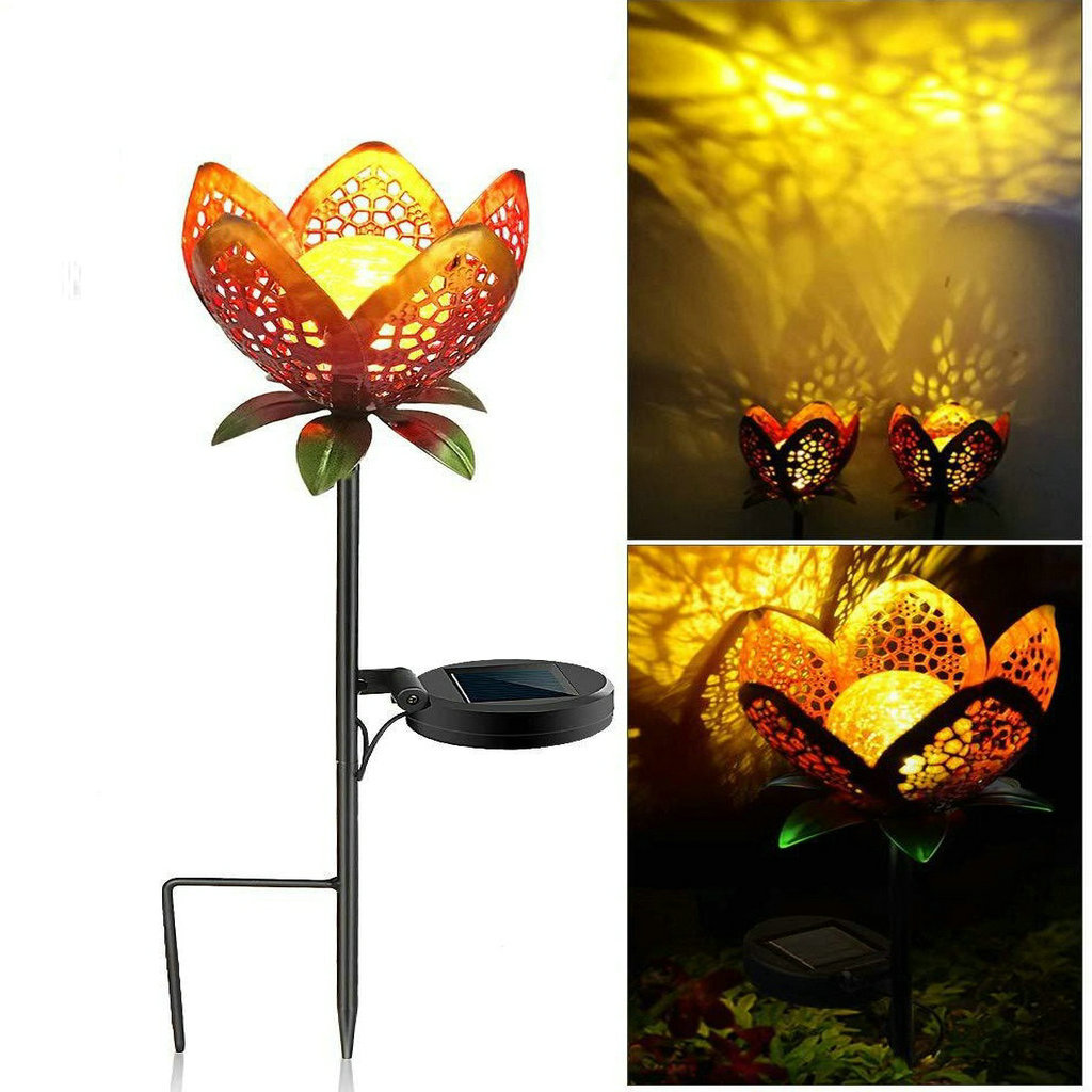 Solar Metal Flower Light