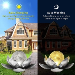 Solar Lotus Flower Light