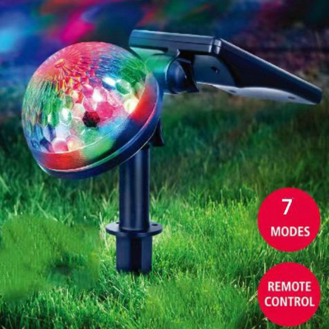RGB Solar Spotlight with Remote Control