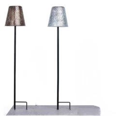 Pack of 2 Decorative Metal Solar Stake Light