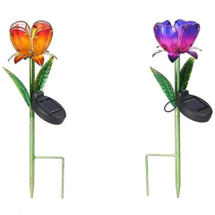 Decor Glass Petal Solar Light