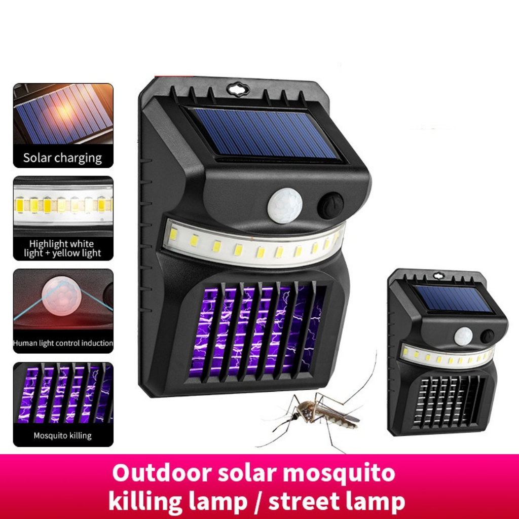 Solar Sensor Mosquito Killer Wall Lamp