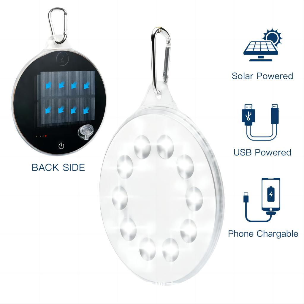 Magnetic Solar Light with Mobile Charging