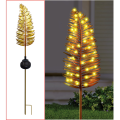 48LED Metal Leaf Solar Stake Light