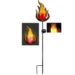 Solar Flame Stake Light