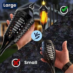 Flickering Dancing Flame Solar Pathway Light