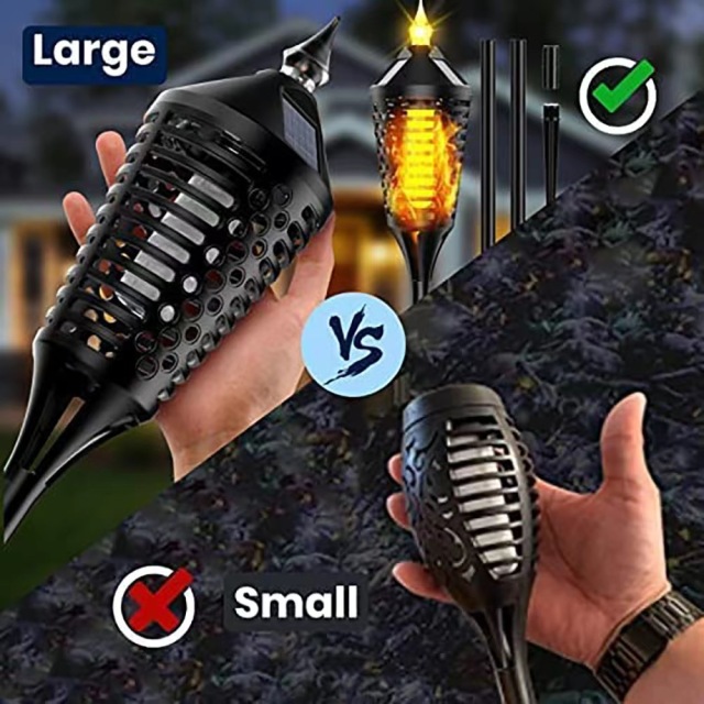 Flickering Dancing Flame Solar Pathway Light