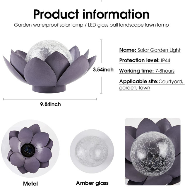 Solar Lotus Flower Light