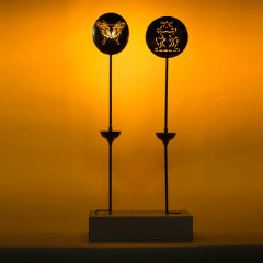 Decorative Metal Solar Stake Light B