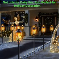 Flickering Dancing Flame Solar Pathway Light