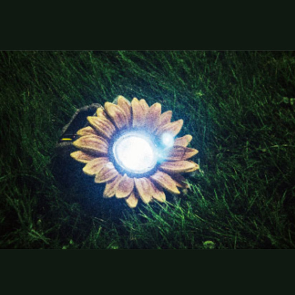 Solar Sunflower Garden Light