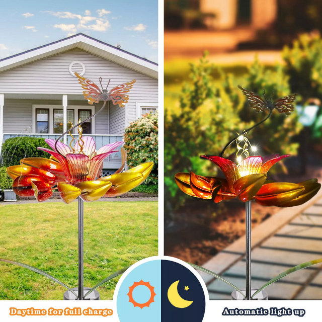 Solar Flower Light & Spinner