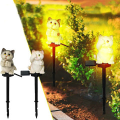 Cute Cat Solar Stake Light