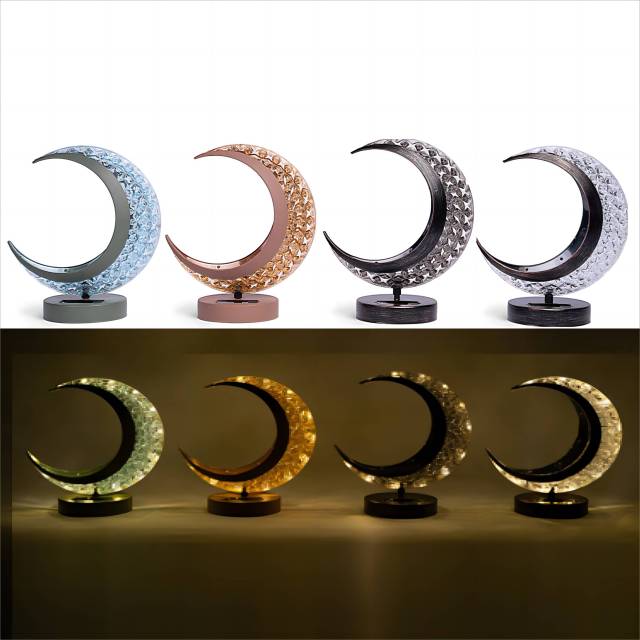 Moon Shape Solar Table Lamp