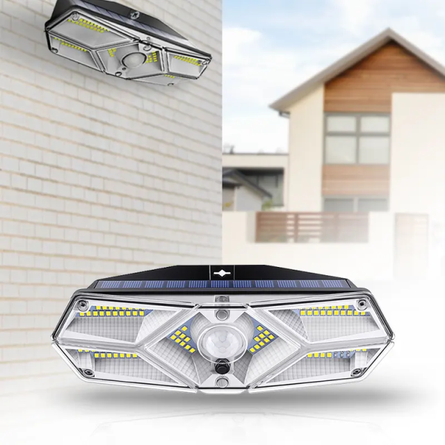 104LED Solar Motion Sensor Wall Lamp