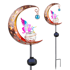 Moon Fairy Wind Chimes Hanging Solar Light