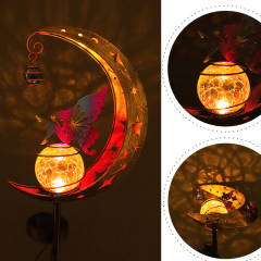 Moon Fairy Wind Chimes Hanging Solar Light