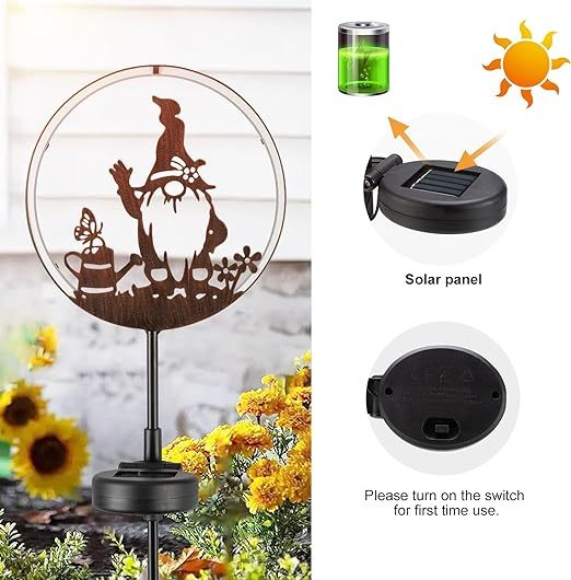 Metal Gnome Solar Strip Light