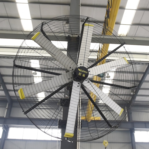 GP Series HVLS wall-mounted fan sizes are 1.5m & 5FT