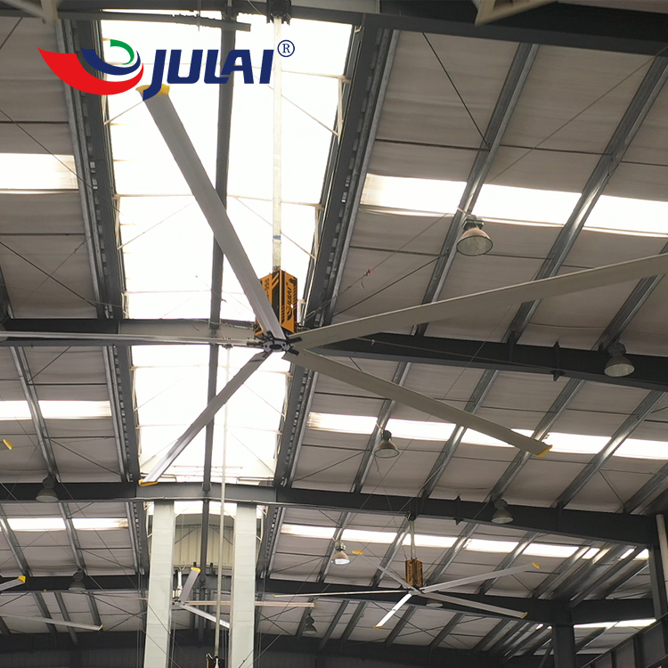 Customizable High-Volume Low-Speed (HVLS) Industrial Ceiling Fans for Efficient Warehouse Cooling