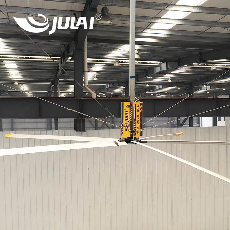 Customizable High-Volume Low-Speed (HVLS) Industrial Ceiling Fans for Efficient Warehouse Cooling