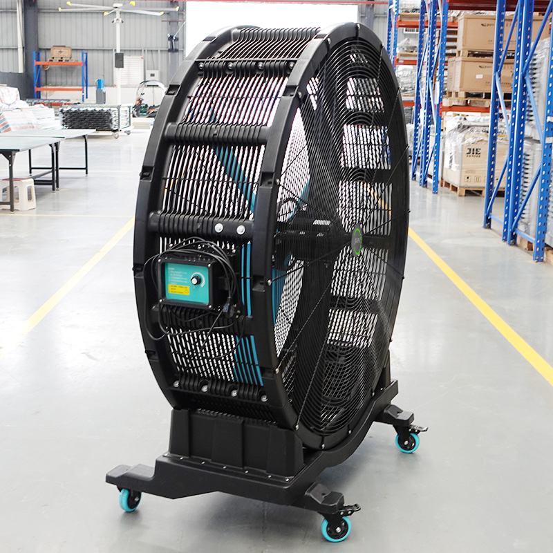 YP serise 4 Wheels Movable Industrial Big Fan size 1.5 m & 5 FT