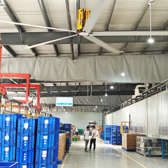 KF Series High-Volume Low-Speed (HVLS) Industrial Ceiling Fans for Efficient Warehouse Cooling