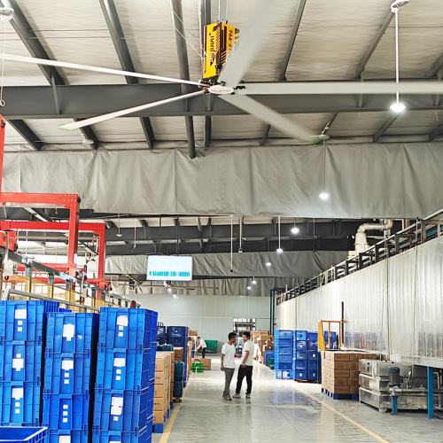 KF Series High-Volume Low-Speed (HVLS) Industrial Ceiling Fans for Efficient Warehouse Cooling