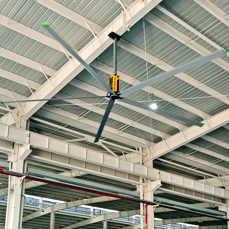 KF Series High-Volume Low-Speed (HVLS) Industrial Ceiling Fans for Efficient Warehouse Cooling