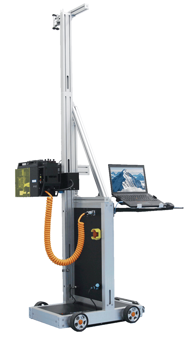 TXC-WP2500 vertical UV wall printer full machine overview, modular mural printing equipment